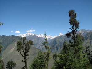 Mountains containing shilajit